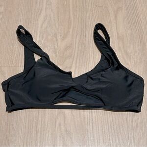 Sexy black swim top peekaboo